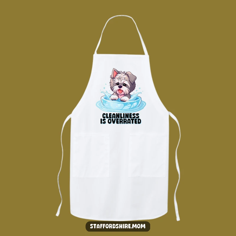 Funny Staffordshire Pool Apron: Playful Fun in the Kitchen
