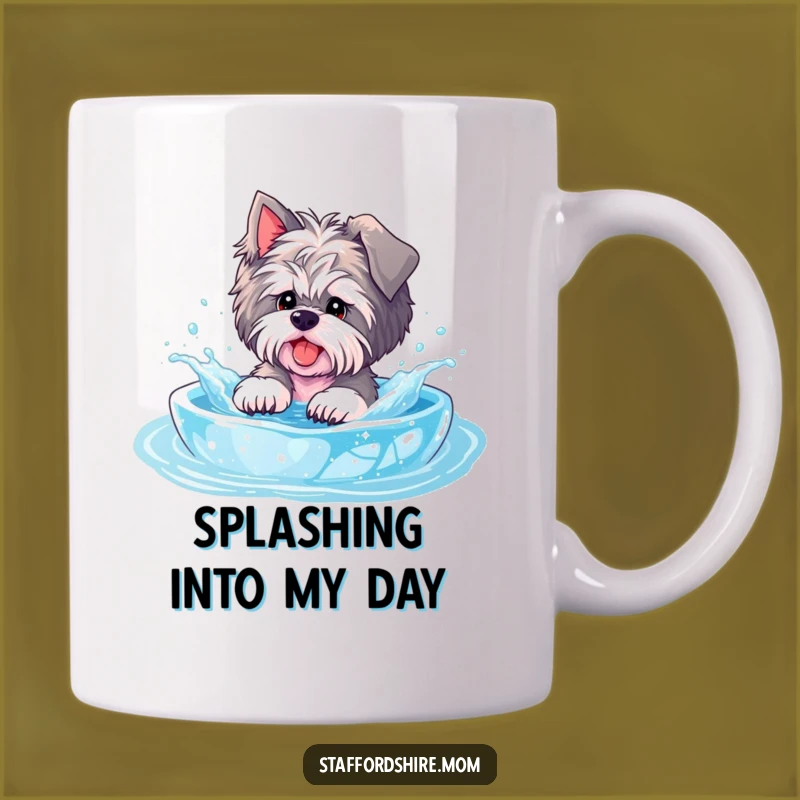 Funny Staffordshire Pool Splash Mug: Playful Fun Makes a Perfect Gift