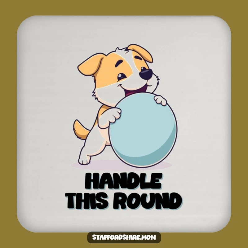 Funny Dog Coaster: Strong Pup Fetching Toy, Protect Surfaces