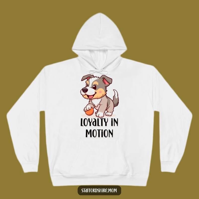 Funny Staffordshire Hoodie: Cozy & Hilarious Fetching Dog Wear, Perfect Gift
