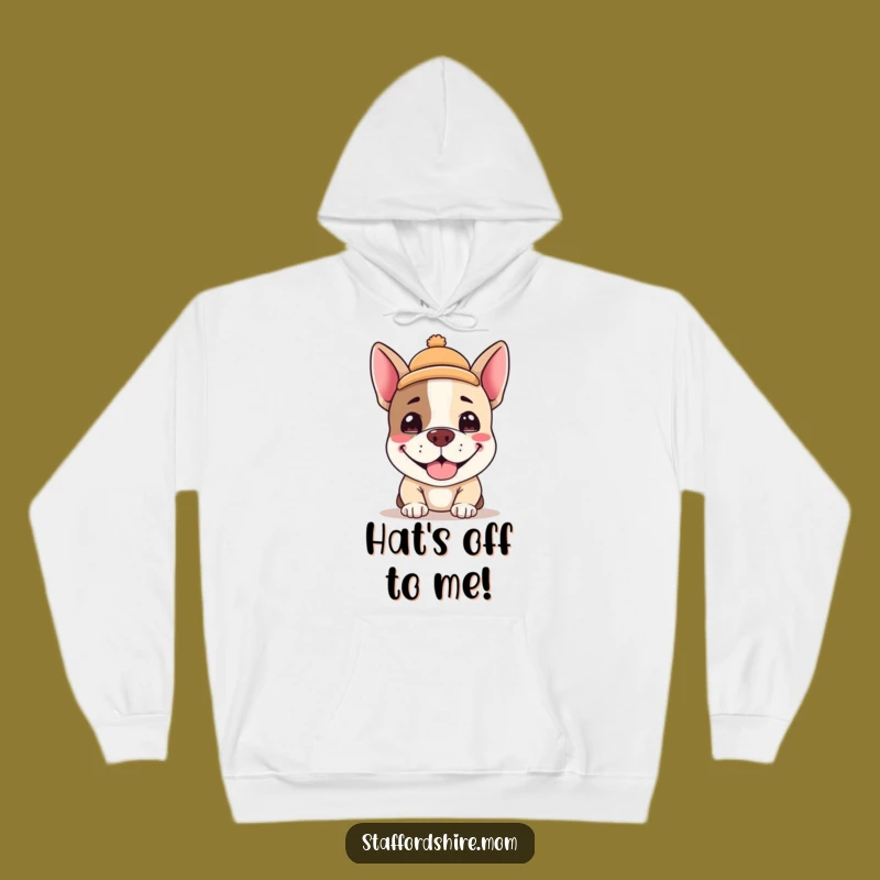 Cozy Funny Kawaii Staffy Hoodie: Adorable Dog Delight, Ultimate Warm Gift