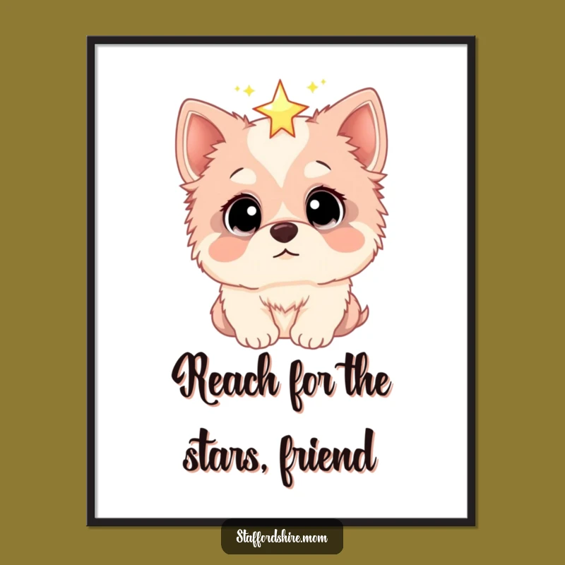 Free Printable Wall Art: Starry Staffordshire, Funny Downloadable Decor