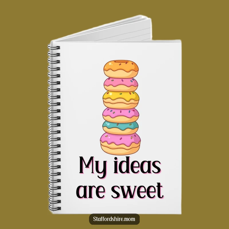 Funny Staffordshire Donut Notebook: Sweet Ideas and Jotting