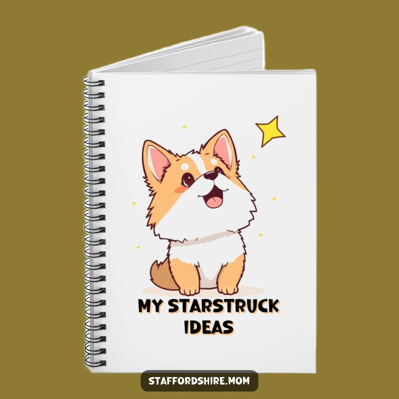 Funny Staffordshire Shooting Star Notebook - Jot Down Your Wishes Journal